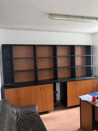 Set birou mobilier+canapea piele