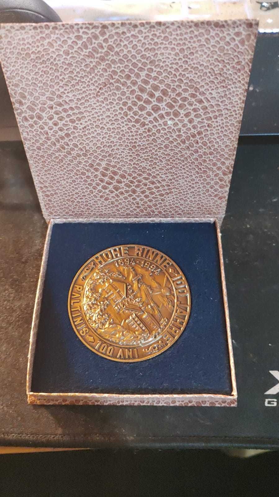 Medalie comemorativa 100 ani Statiunea montana Paltinis 1894-1994