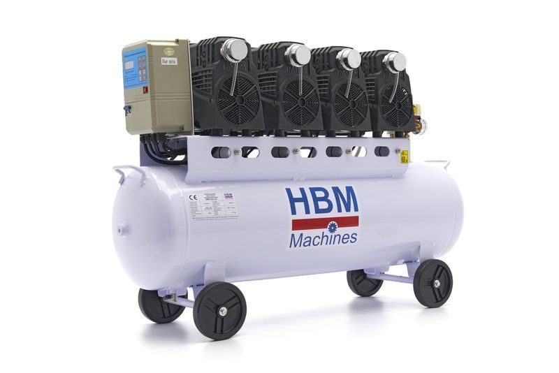 Безшумен компресор hbm без шум, без масло 120 л