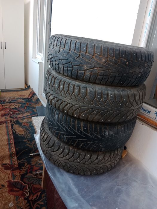 Тез арада зимний шиналар сатылады. Төртеуі бірге дискамен.
