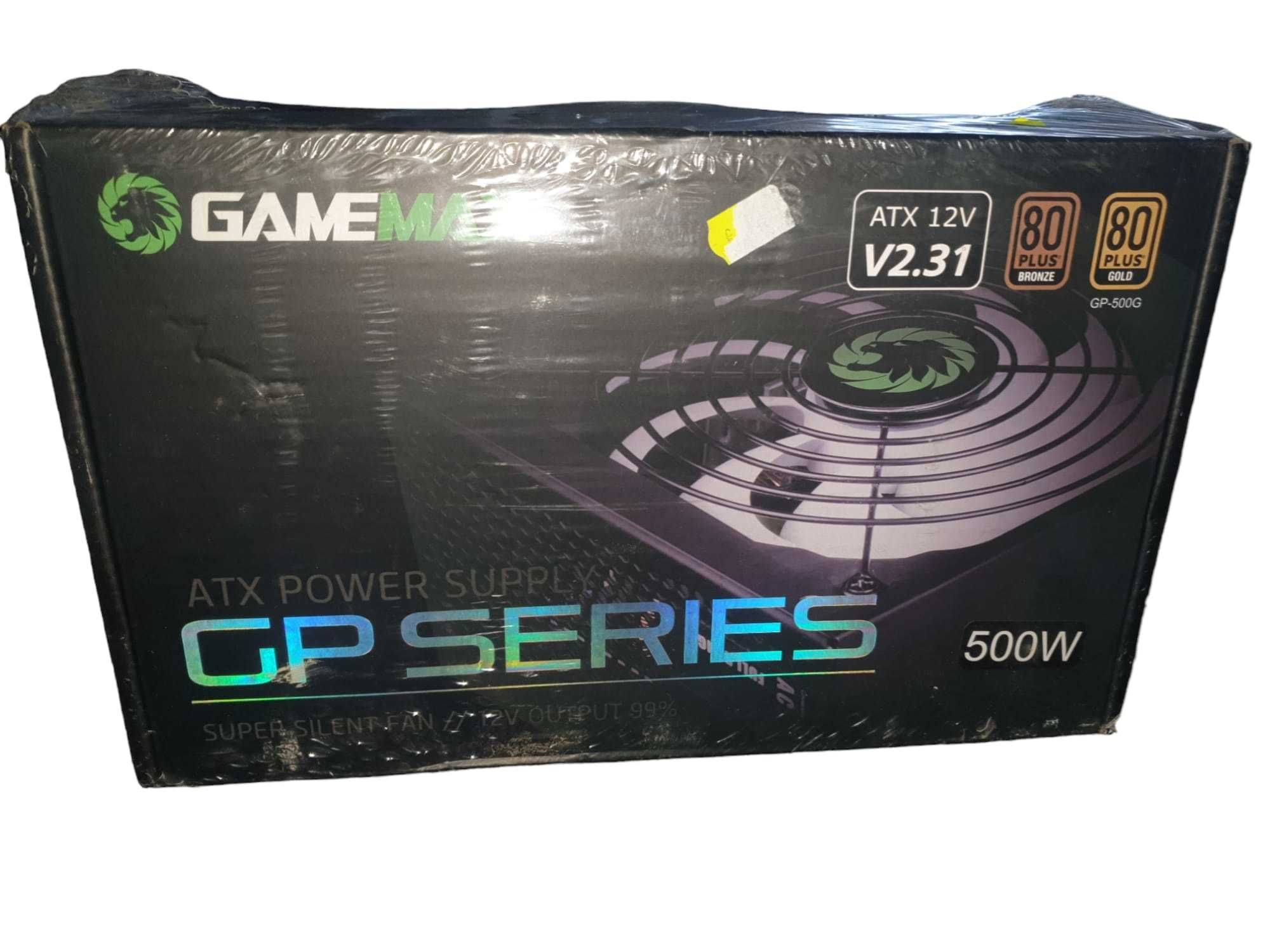 Sursă de alimentare Gamemax GP500,80Plus Bronze ATX Supersilentioasa !