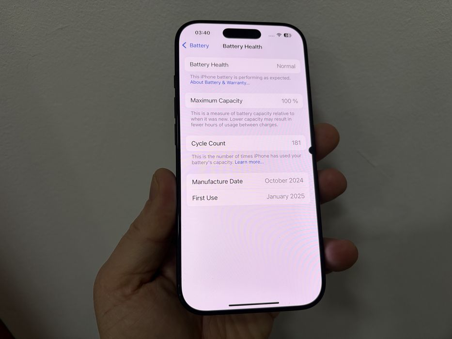 Iphone 16 Pro, 256 gb, Black Titanium