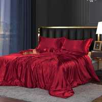 Luxury RED Спално Бельо от Сатен 4 Части