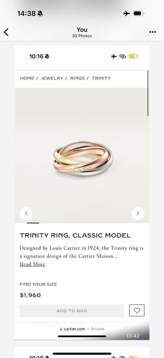 Cartier обеци, пръстен, колие