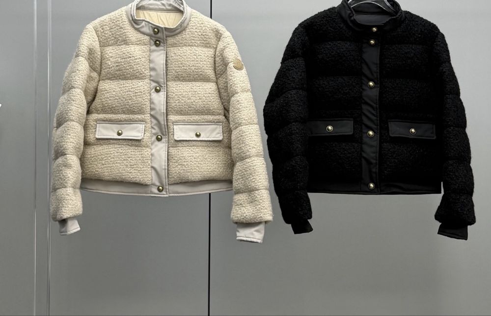 Geaca Moncler Blandy Tweed dama cu puf