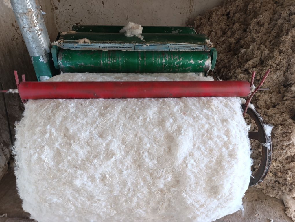 Xotoyda iwlab chiqarilgan paxtani qayta iwlab beradigan apparat