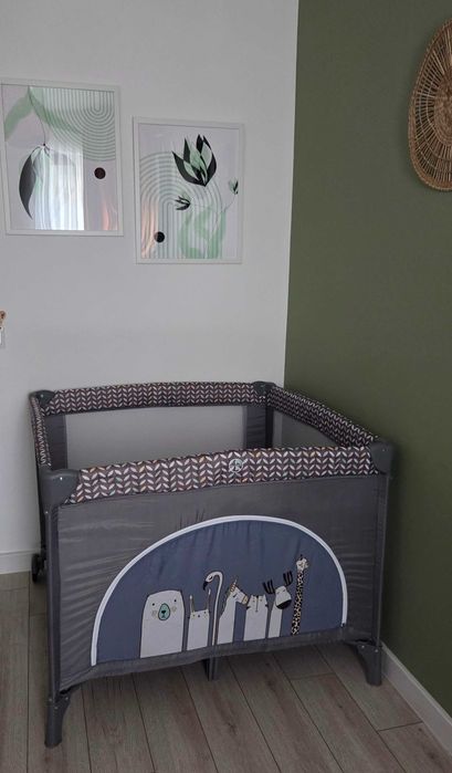 Tarc de joaca pentru copii Lionelo Lene, grey stone