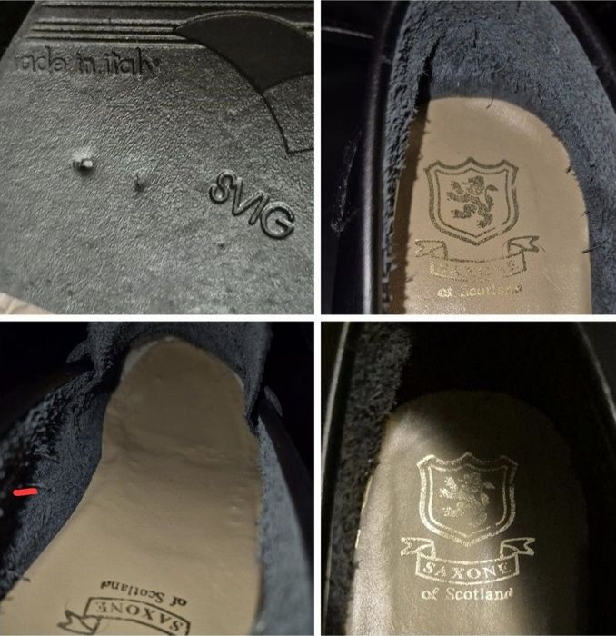 Pantofi de lux Handmade, Saxone of Scotland Arran Loafers - 42