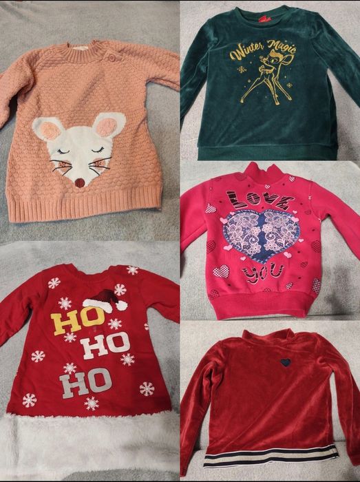 Lot de 5 bluze groase de iarna pe fetițe
Diferite brand
