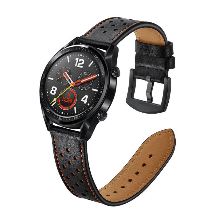 Curea piele 22mm Samsung Galaxy Watch 46mm Gear S3 Huawei Watch GT
