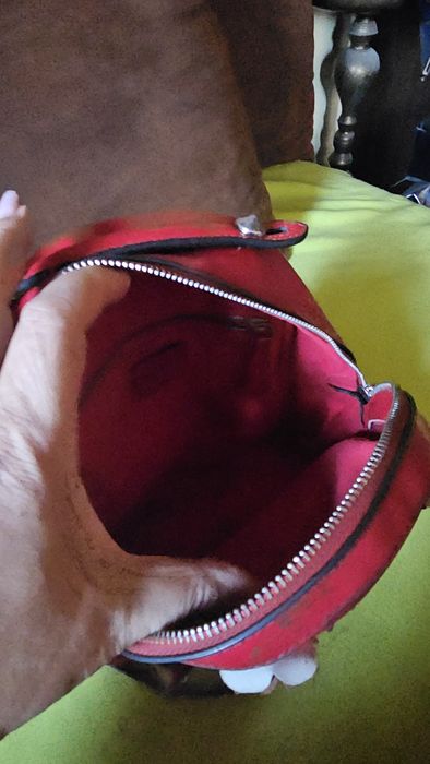 Rucsac deosebit dama rosu piele de firma