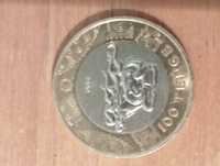 Коллекционная монета 100тг Свернувшийся барс