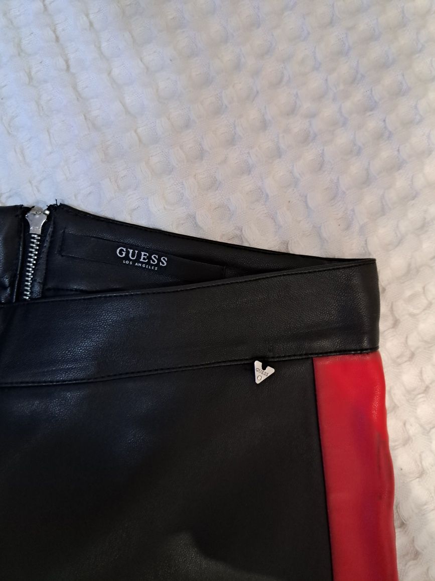 Pantaloni imitație piele, Guess