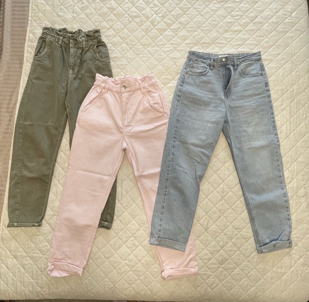 Дънки Zara, oysho  ,широк панталон , висока талия