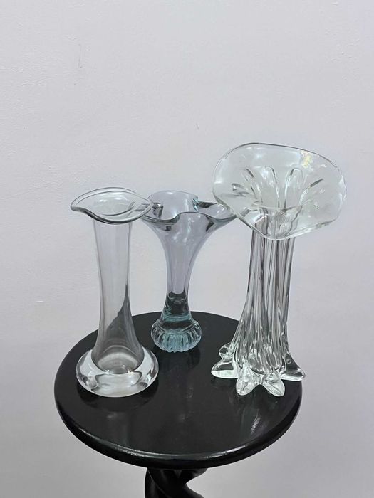 Set 3 piese vechi cristal MURANO cala bibelouri bibelou ieftine