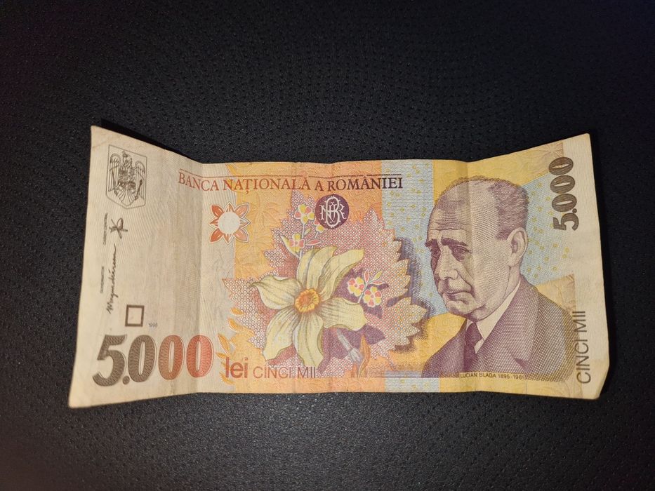 Bacnota 5000 lei 1998