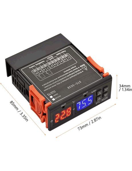 Контролер за температура и влажност STC-3028 230V