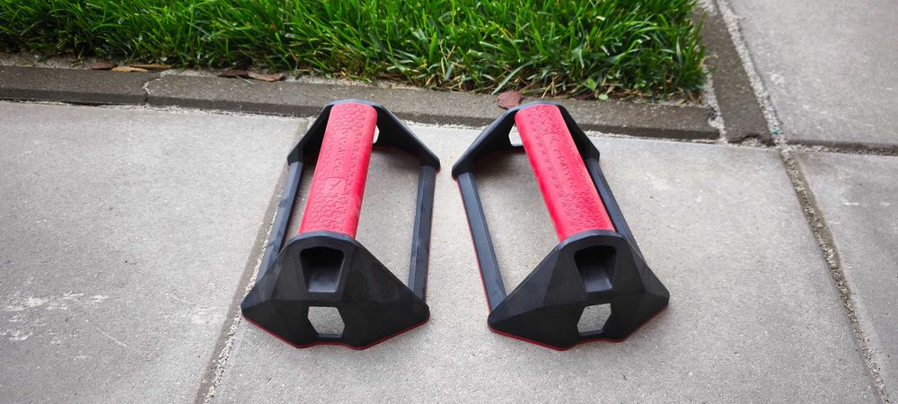 Mânere flotări Push Up Bars + Roată abdominală