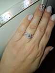 Set inel moissanite si verigheta