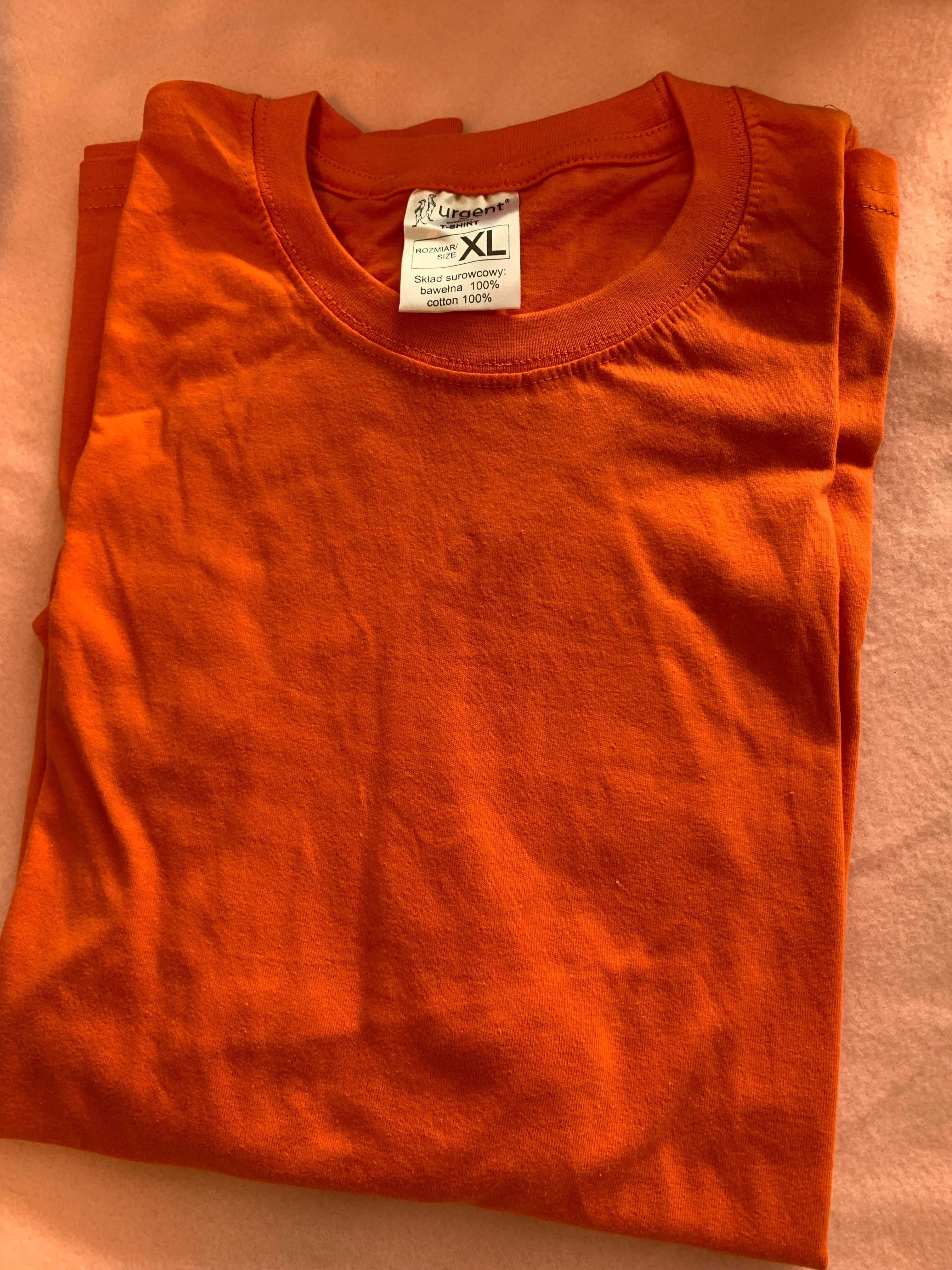Tricou bumbac portocaliu XL