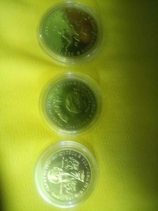 ЗА КОЛЕКЦИОНЕРИ!!! Юбилейни футболни монети 1980г