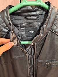 Кожаный пиджак размер XL