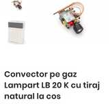 Convector gaz LB-20-K cu evacuarea la cos de fum