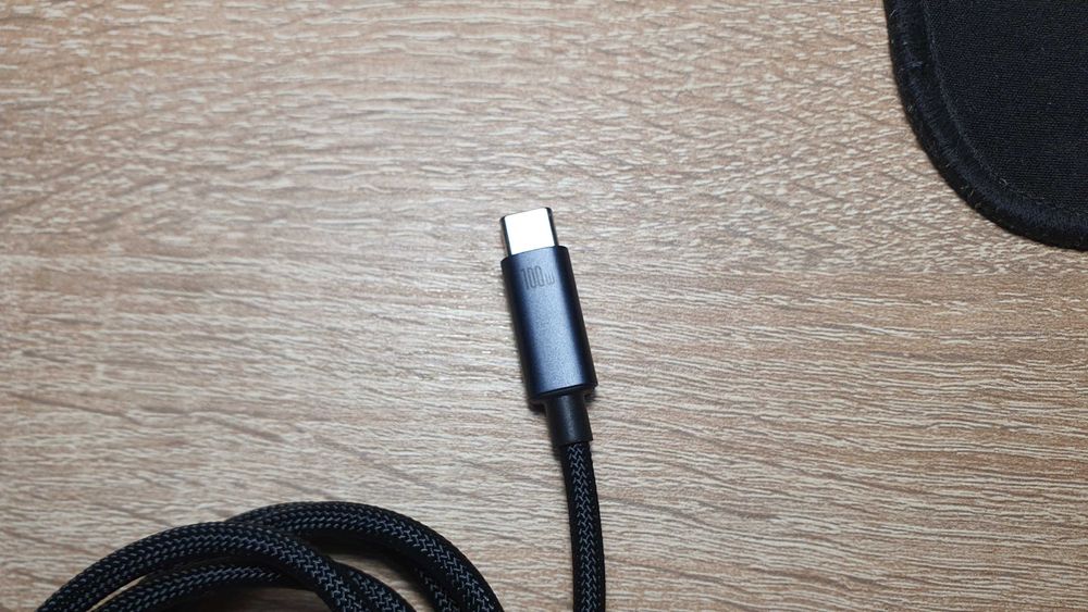 Cablu Baseus 100W USB-C la USB-C 1m – negru, încărcare rapidă PD