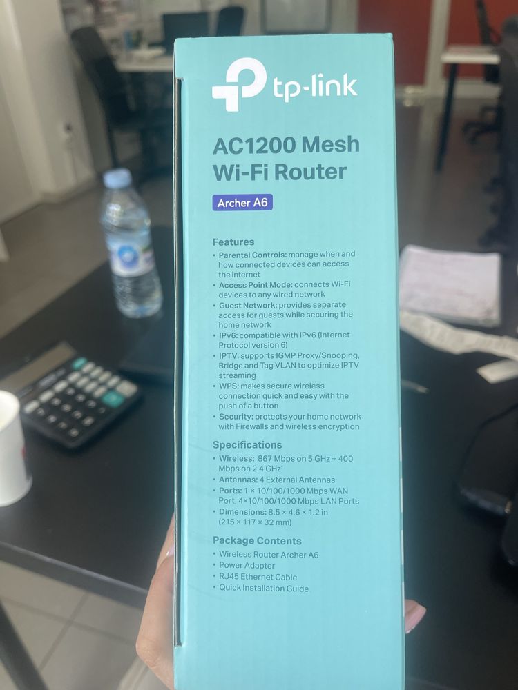 Рутер TP-Link Archer 6 5GHz нов с гаранция 3г.
