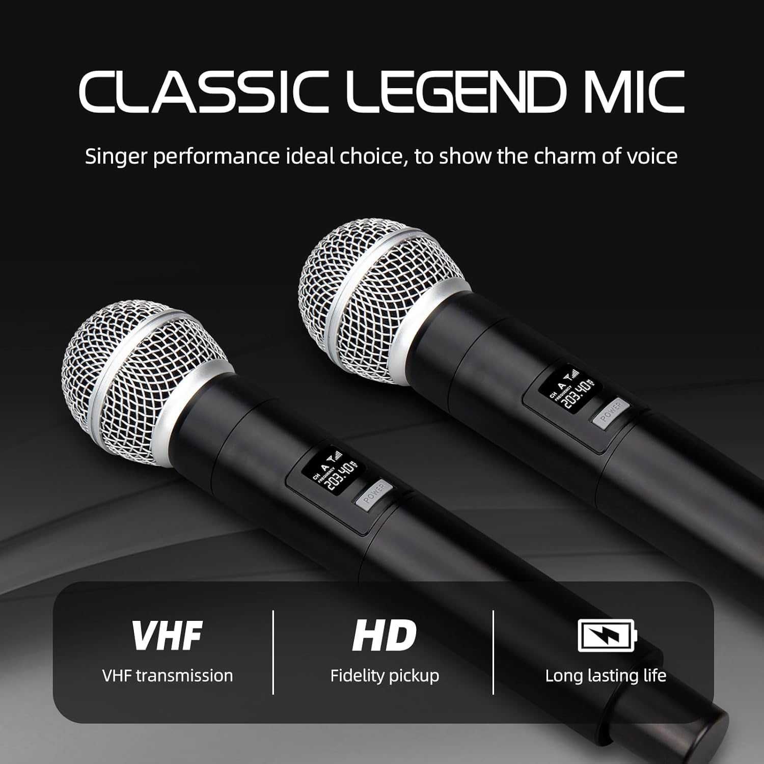 Система с 4 / четири микрофона Debra Audio VM304 VHF, XLR интерфейс...
