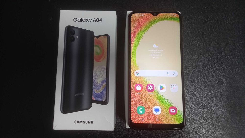 Samsung Galaxy A04 (4гб/64гб)_2023.г.в_коробка, зарядка, чехол.