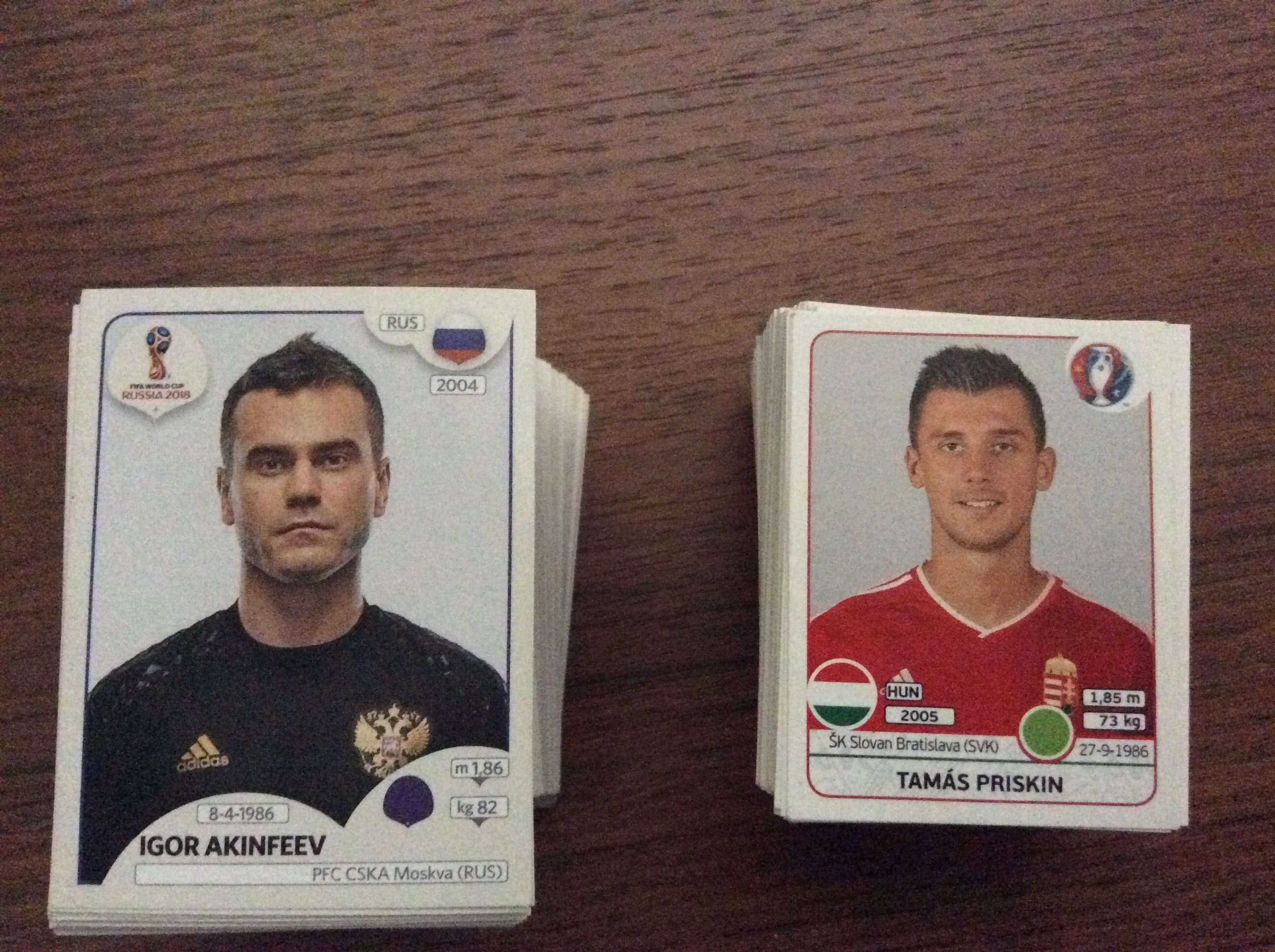 Lot stickere fotbalisti Panini 2016 CE France