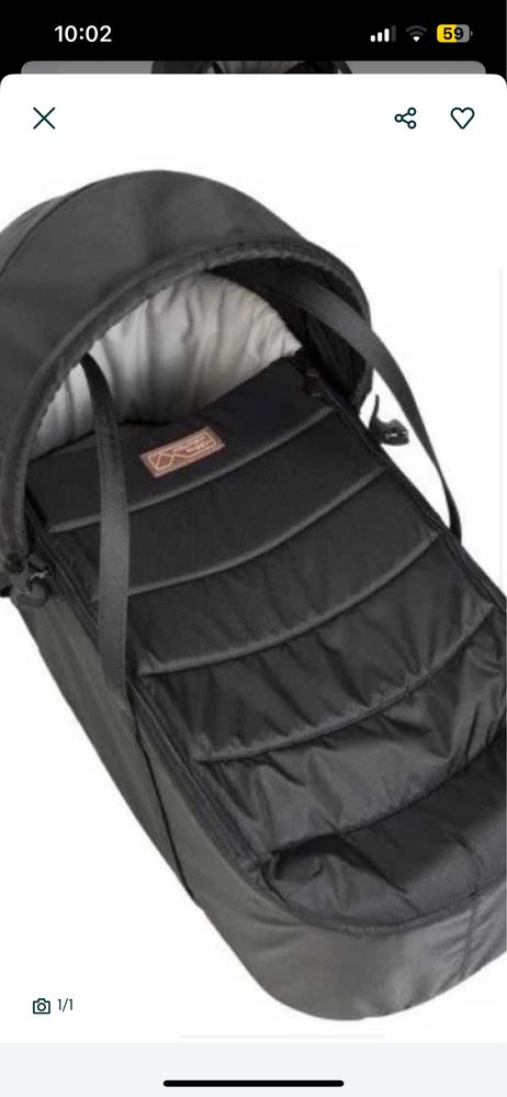 Порт бебе за количка за близнаци Mountain Buggy duet3