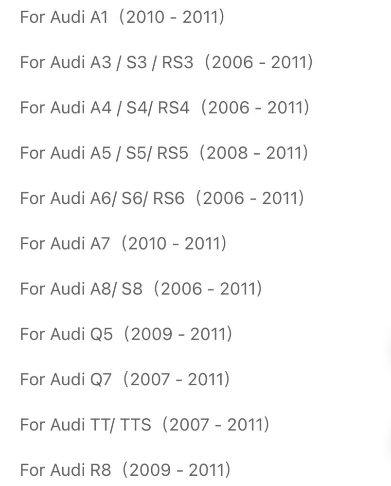 Extensii padele Negre Audi A3, A4,A5,A6,A7,A8,Q5,Q7