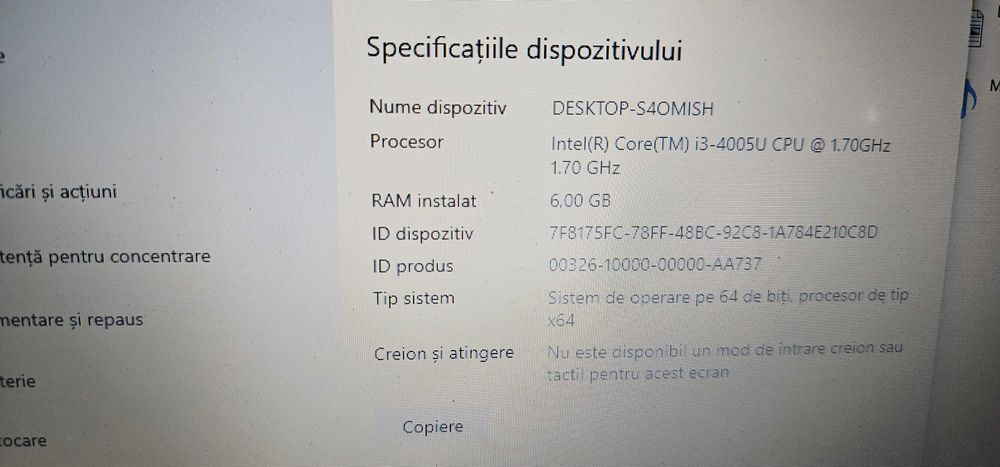 laptop Toshiba satellite i3 gen 4
