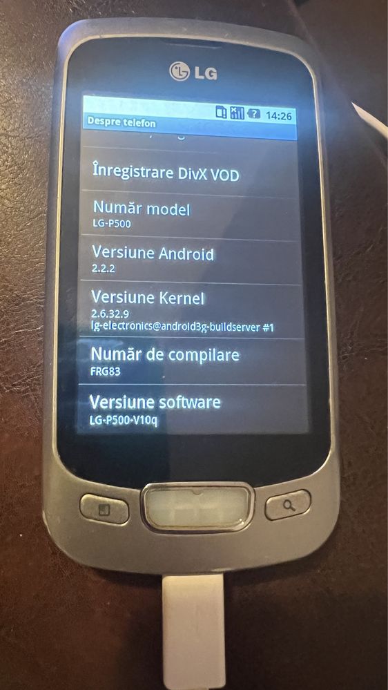 LG P-500 Optimus One (telefon colectie android/vintage)