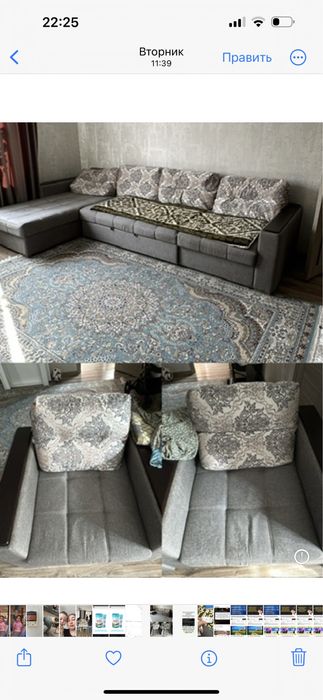 Продам диван 4 метра и 2 кресла мебель в хорошем состоянии