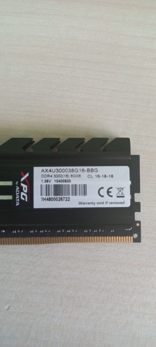 DDR4 RAM Adata XPG 8GB 3000Mhz