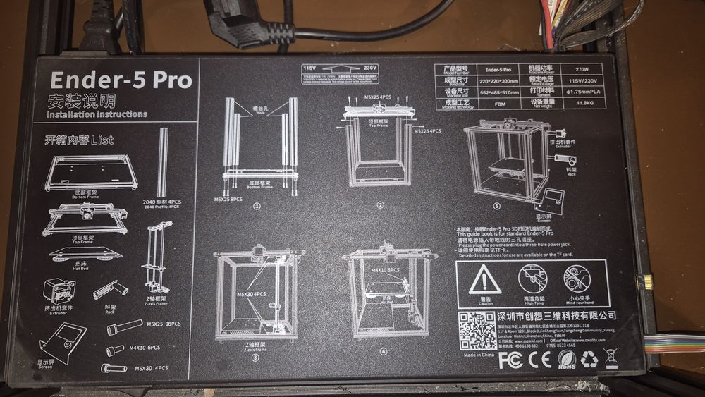 Imprimanta 3d  Ender 5 Pro filamente bonus