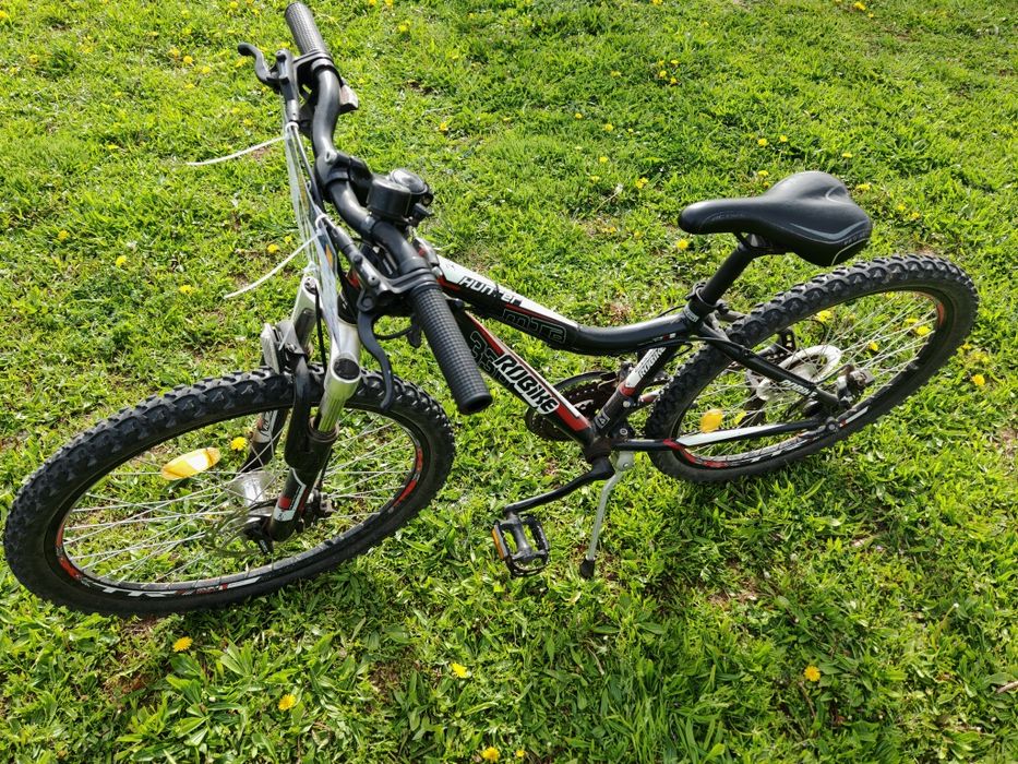 Bicicletă MTB 24", cadru aluminiu, frâne hidraulice pe disc