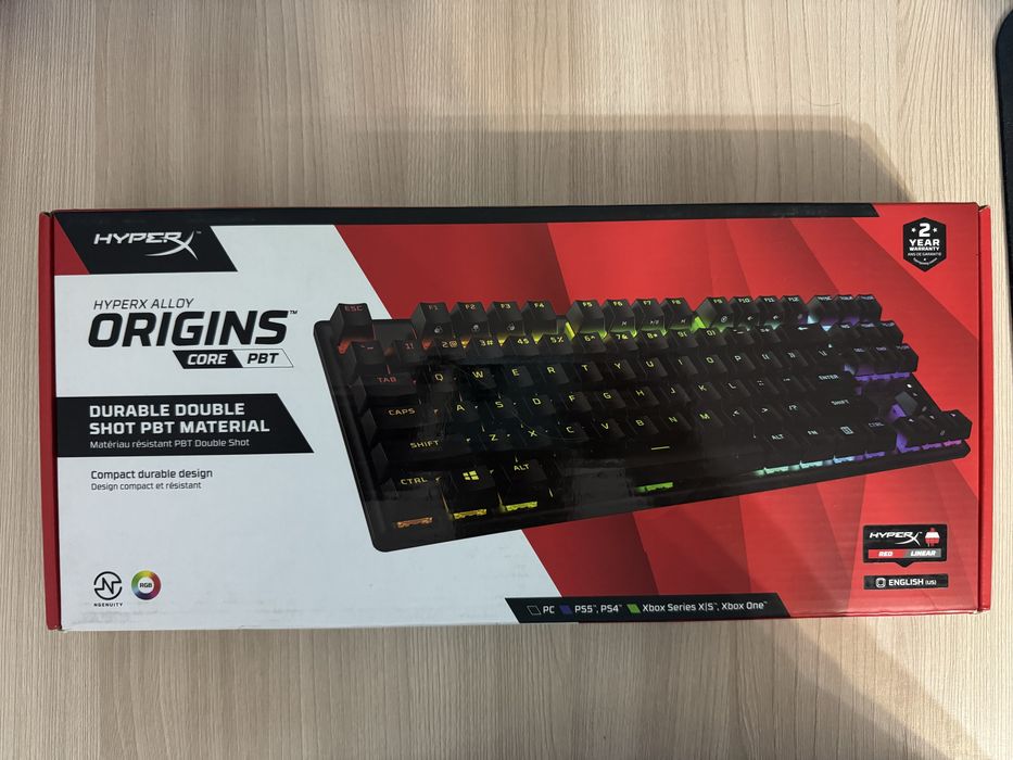 Клавиатура игровая Hyperx Alloy Origins PBT TKL (Red)