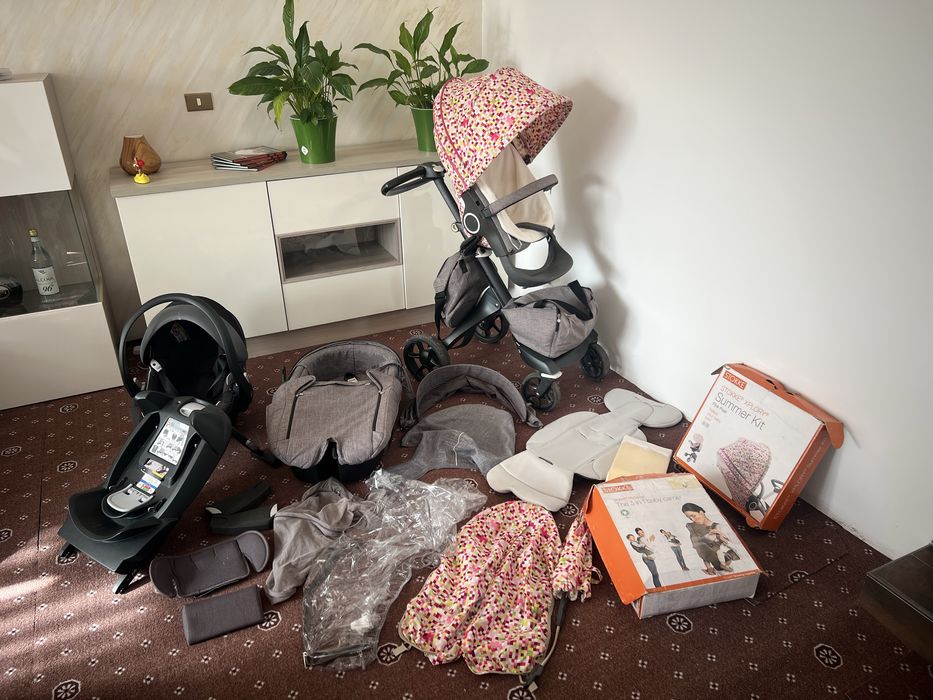 Stokke V5 black edition 3 in 1 plus accesorii