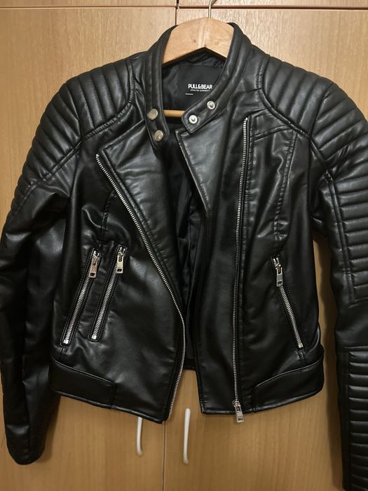 Кожено черно яке