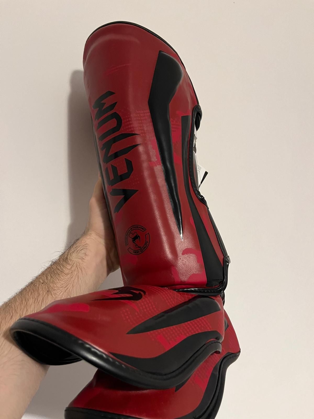 Tibiere kickbox venum elite standup-Red Camo noi