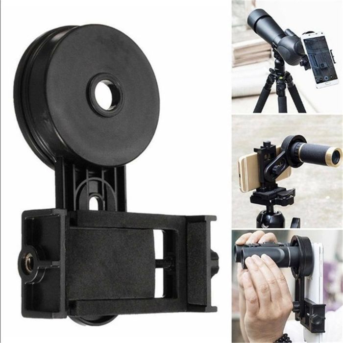 Sistem de fixare telefon la binoclu, telescop, microscop etc Nou!