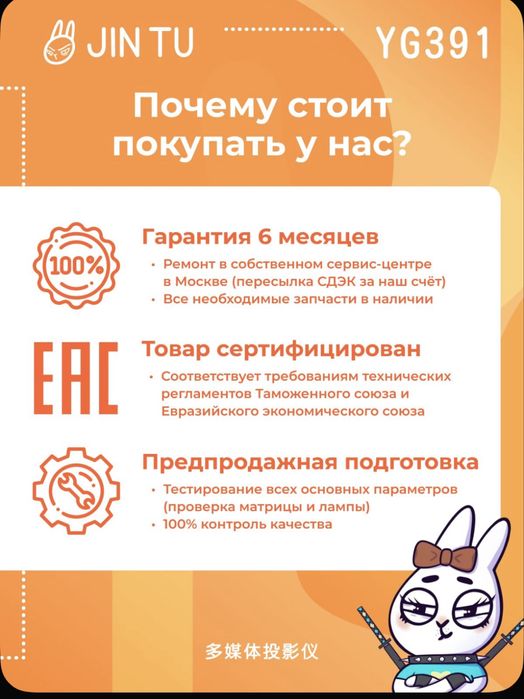 Проектор YG391 андройд