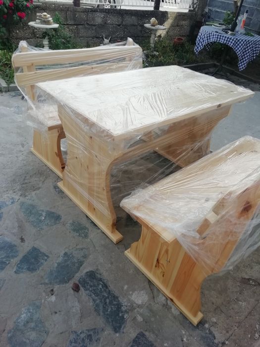 Баварски маси с пейки 120/70