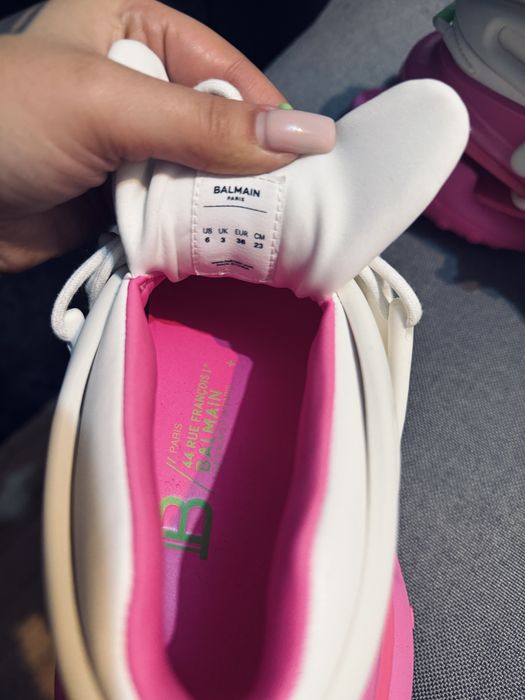 Balmain Unicorn alb cu roz