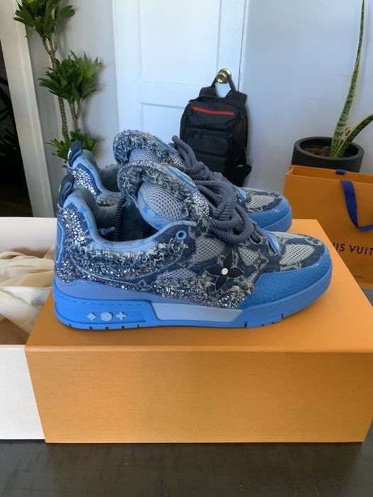 adidasi louis vuitton skate denim monogram swarosky