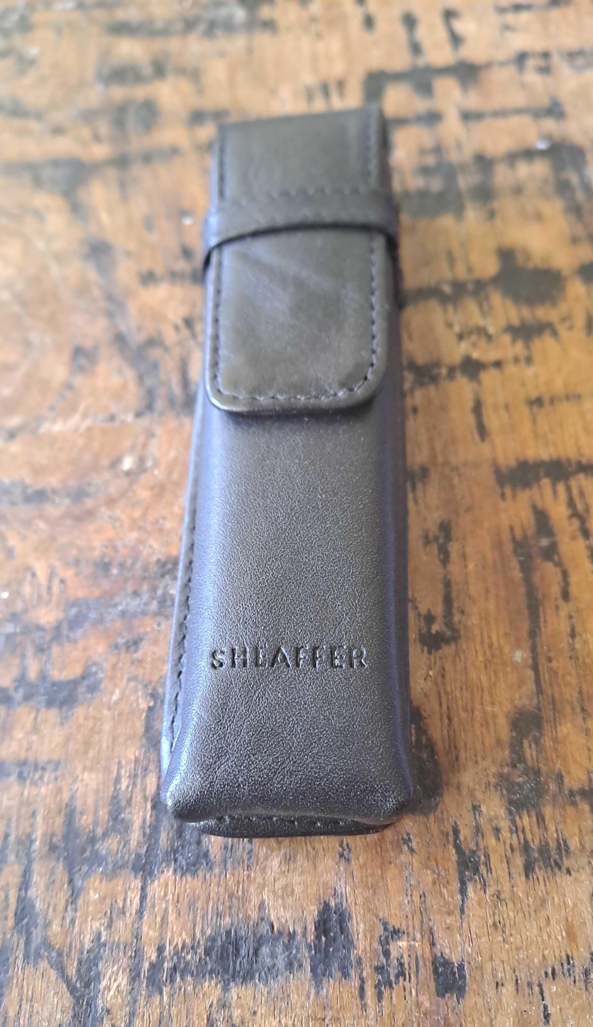 кожен калъф за химикалки Sheaffer Германия, от естествена кожа